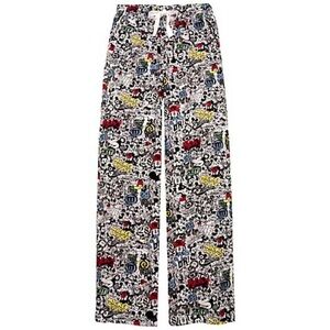 Disney NWT Mickey Mouse Novelty Prints Sleep Lounge pants Sz S Logo Charater